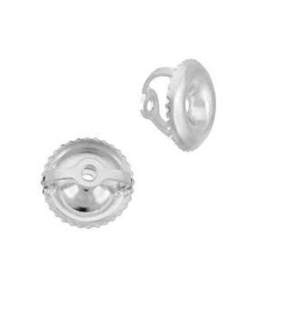 Solid .925 Sterling Silver Locking Earring Backs, Safety Secure  Hypoallergenic Silver Earring Backs for Studs