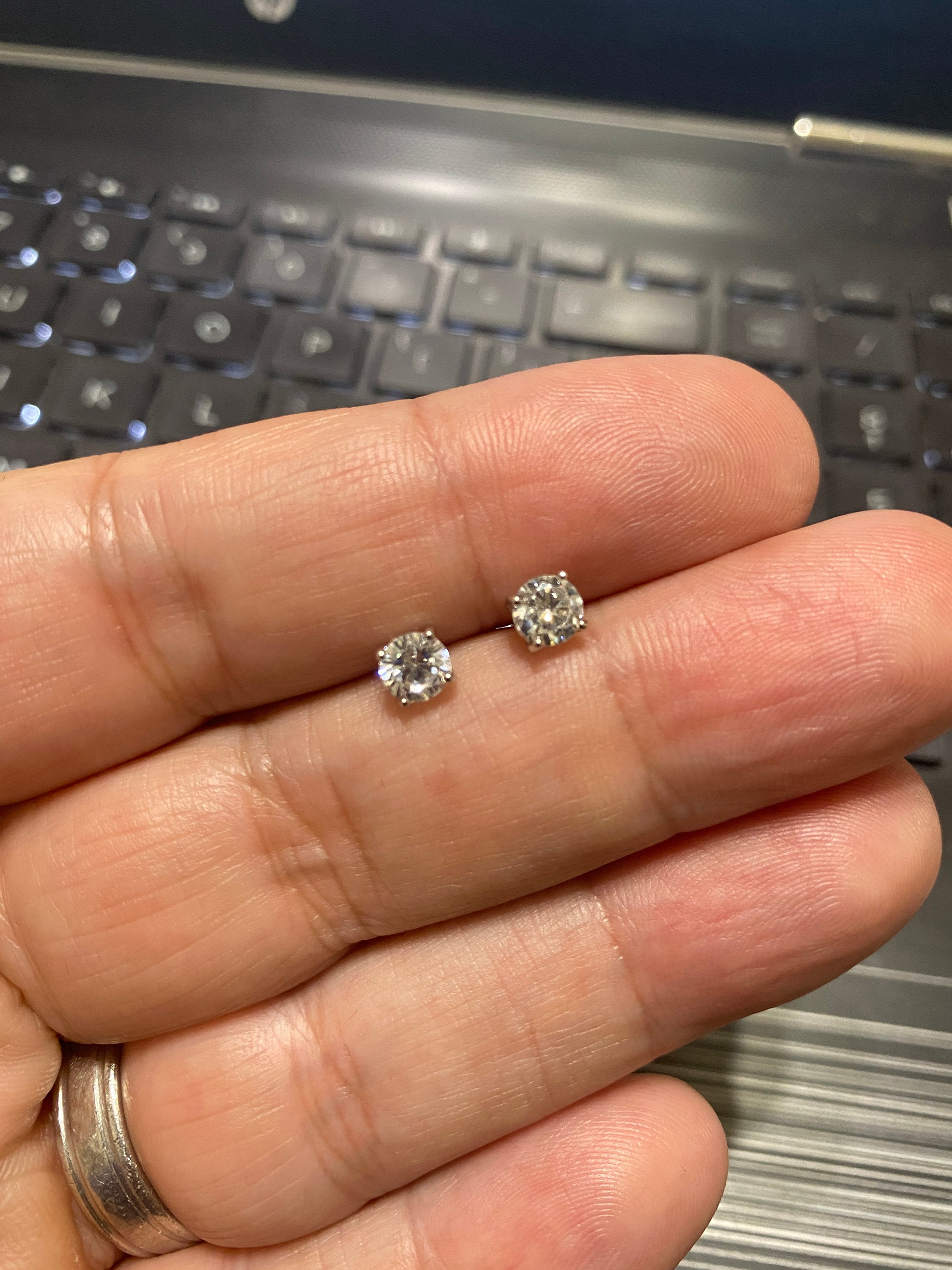 1 ctw diamond stud earrings deals