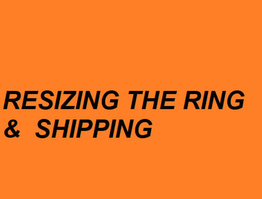 Resizing the Ring Refurbish Shipping Charge Etsy