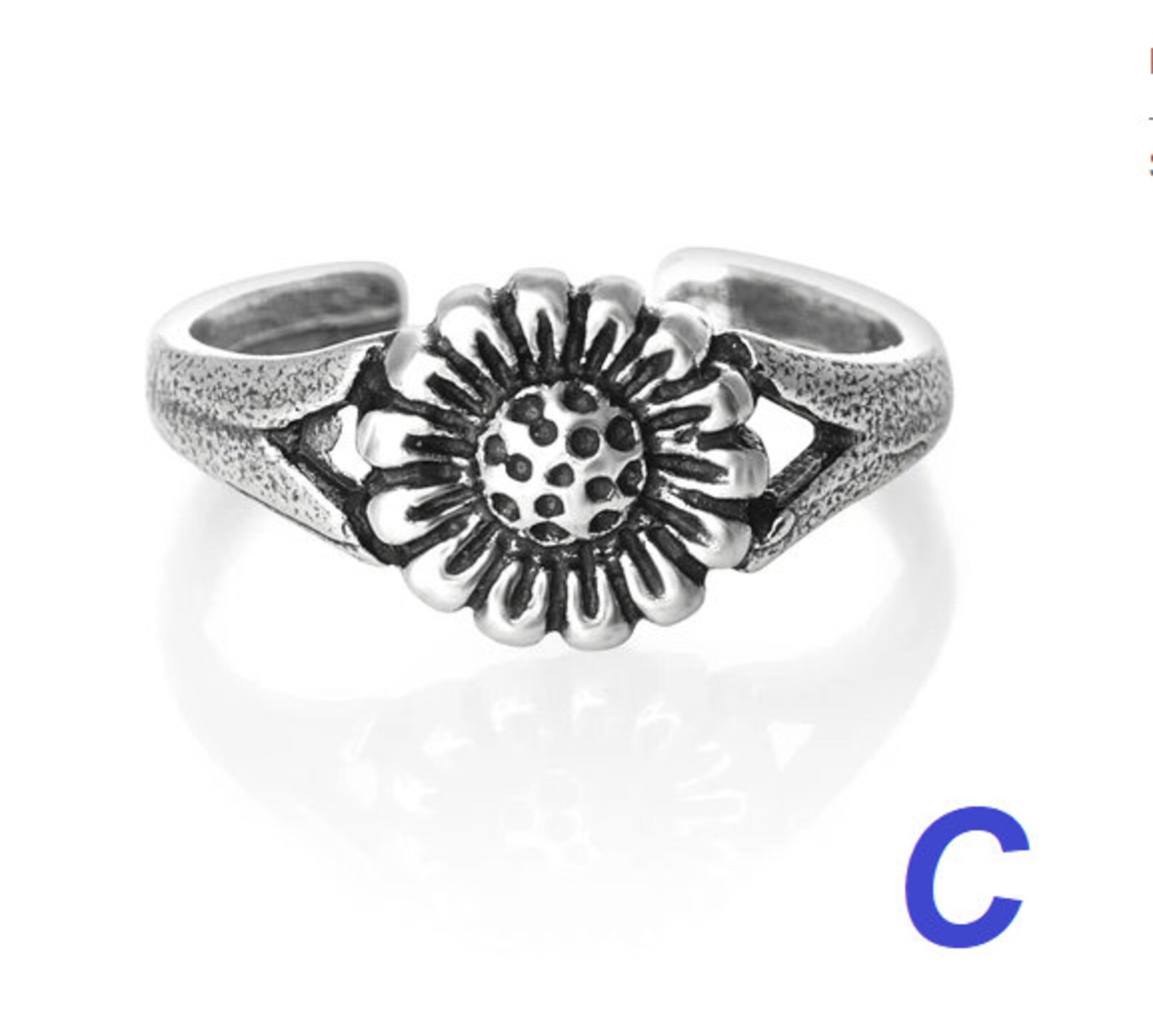 Sterling Silver 925 Adjustable Toe Ring 8 Different Options | Etsy