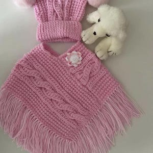 Cork - Aran  Knitting Pattern Baby Toddler Child Poncho