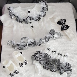 Emily - DK Designer Baby Knitting Pattern Double Knit Dress