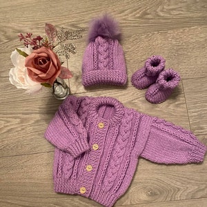 Drakes Pool Aran Strickmuster Strickjacke Baby Kleinkind Kind