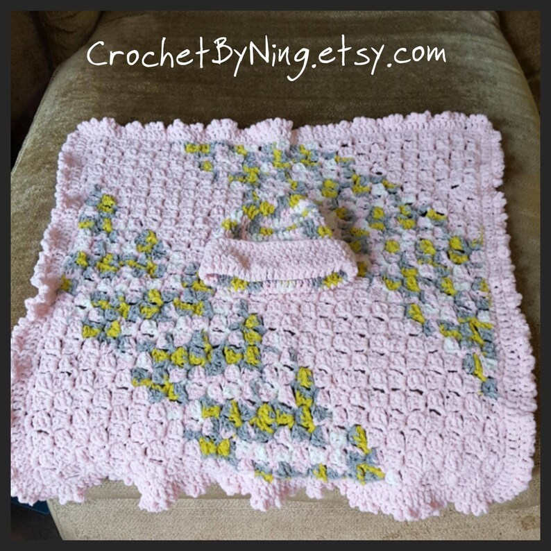 Free Ready To Ship Pink Car Seat Crochet Blanket And Hat Set Baby Handmade Gift For Girl Home Living Blankets Throws Keyforrest Lt - Baby Blanket That Fits Into Car Seat