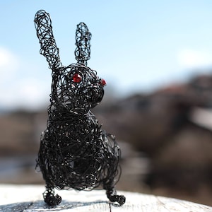 Bunny Wire Sculpture Etsy UK