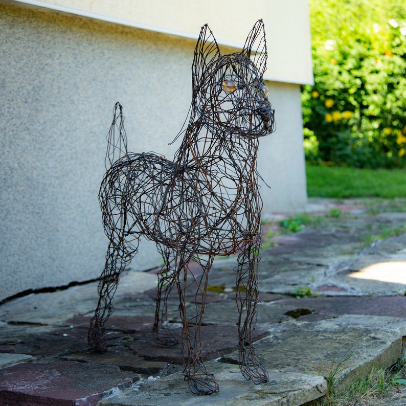 Dog Sculpture Wire Art Holiday Gift Dog Art Wire Animal - Etsy