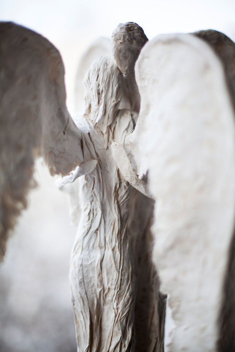 Angels Statue Miniature People Angels Paper Figurine Etsy