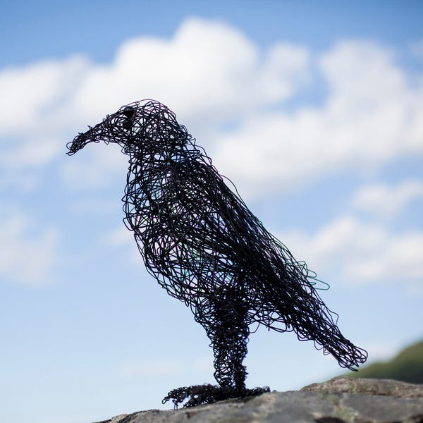 Crow Wire Sculpture - Etsy