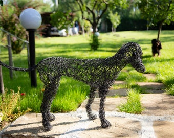 Dog Sculpture, Wire Art, Holiday Gift, Dog Art, Wire Animal Gift, Zodiac, Year of The Dog