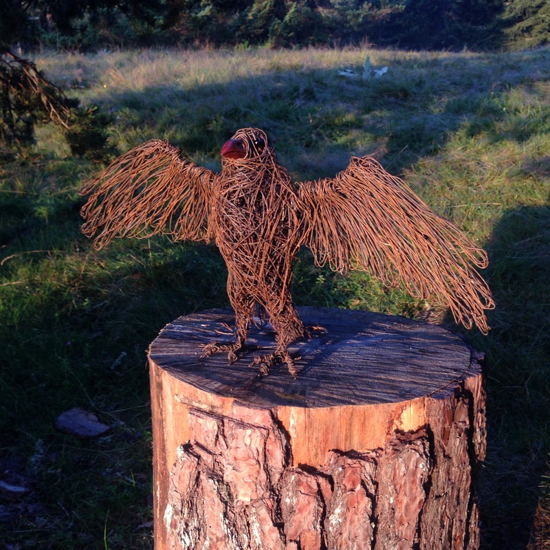 Crow Wire Sculpture - Etsy