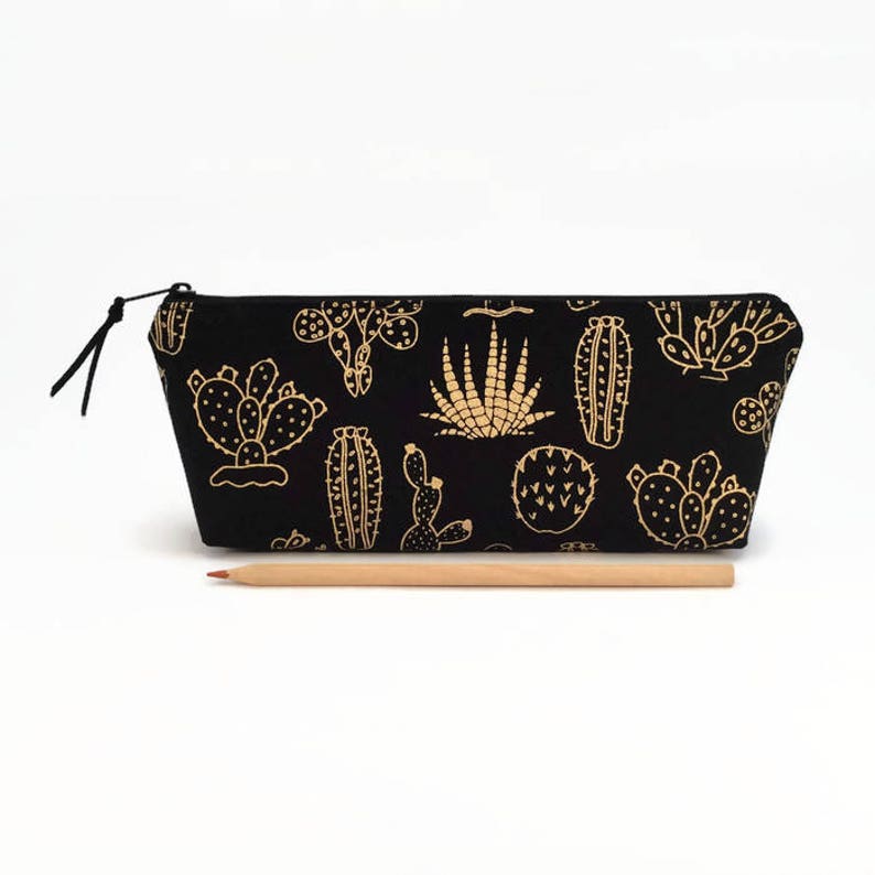 Cactus Pencil Case Pouch Desk Accessory Image 0