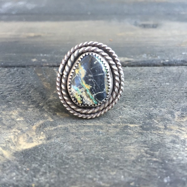 Handmade Turquoise Sterling Statement Ring