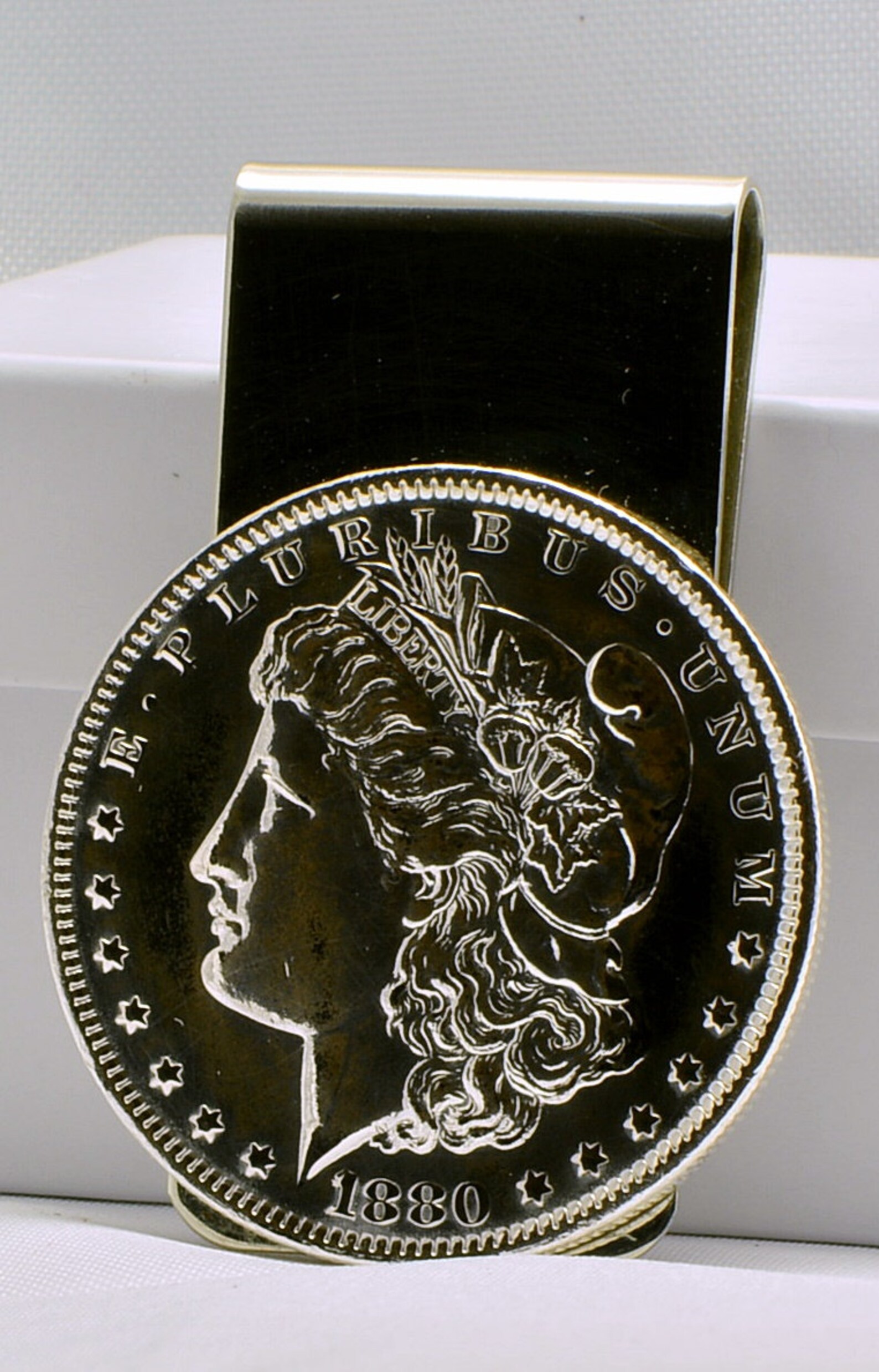 US Silver Dollar Coin Money Clip Etsy