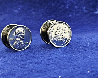 Double Sided WWII 1943 Steel US Penny Cuff Links