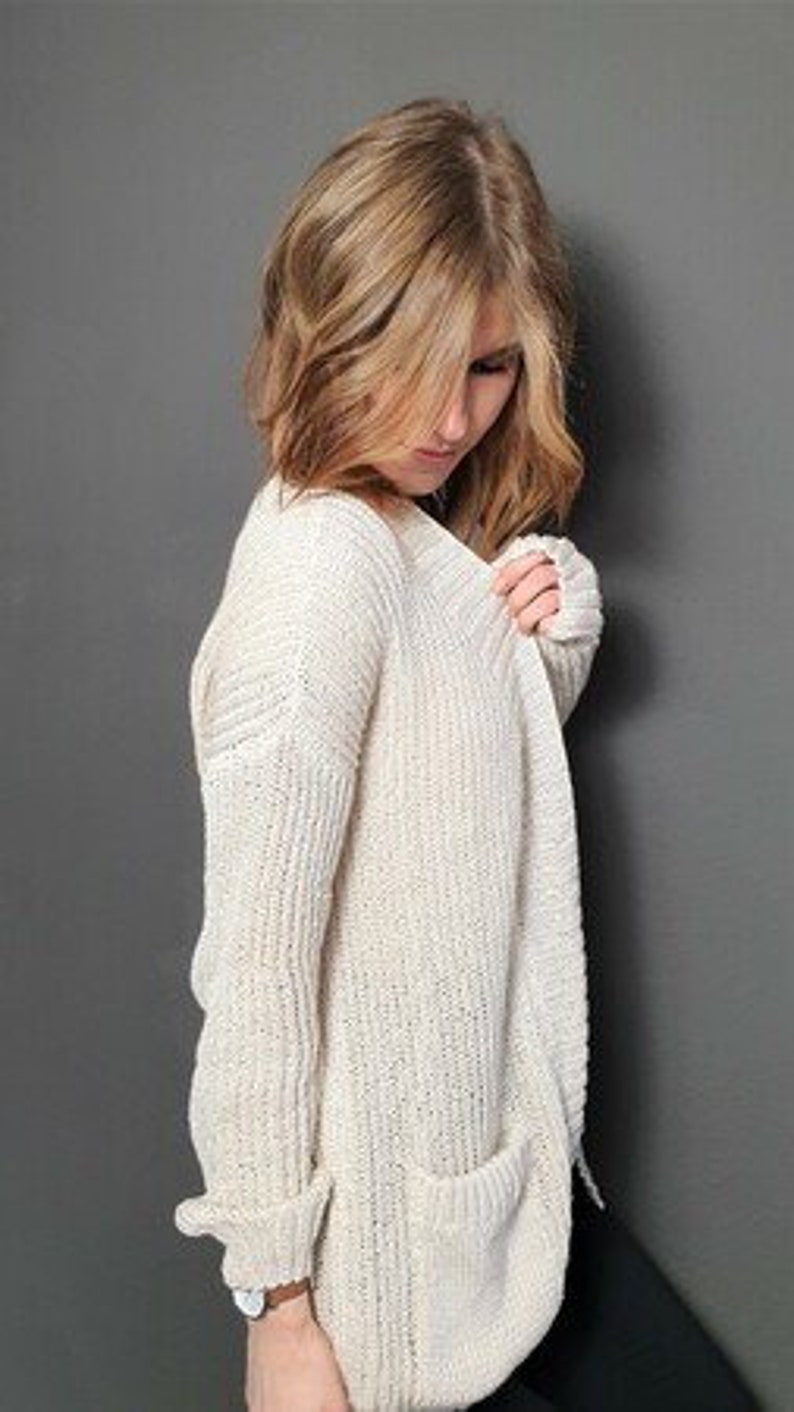 188 Istruzioni per il lavoro a maglia Cardigan Cardigan modello brevettato immagine 4