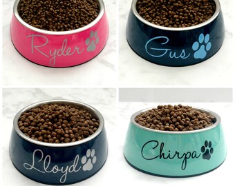 dog bowls etsy