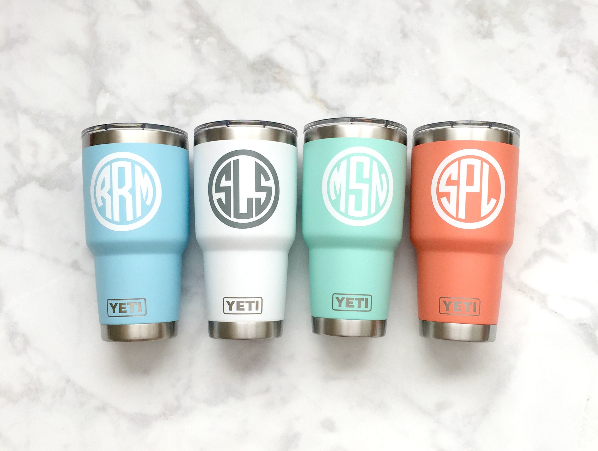 monogrammed yeti