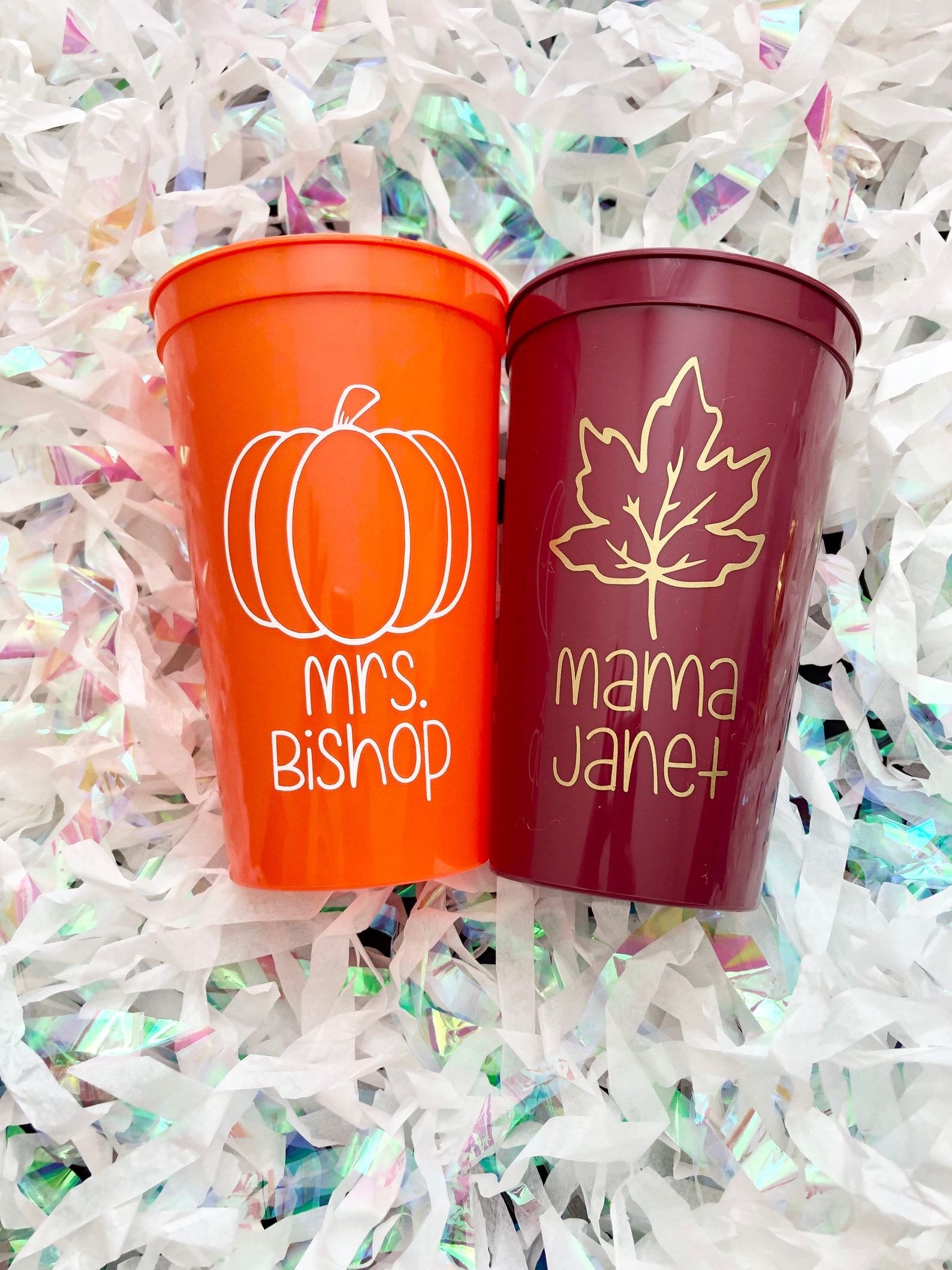 Thanksgiving Cups 22oz Stadium Cups Thanksgiving Party Cups Etsy