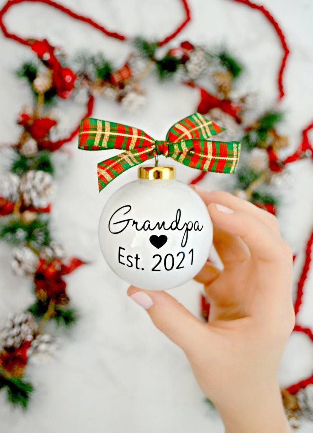 Baby Announcement Ornament, Pregnancy Ornament, Baby Ornament