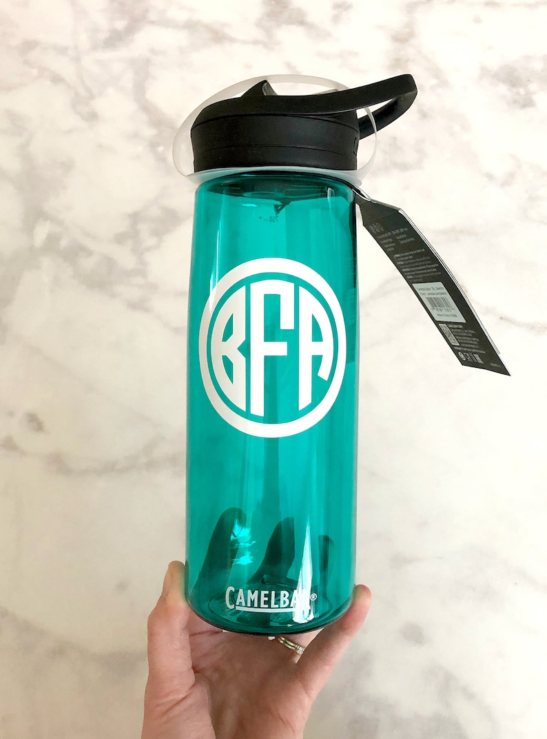 Monogrammed Eddy CamelBak Water Bottle .75L, Monogrammed Water Bottle, Monogram Water Bottle, Personalized Water Bottle, Kids Water Bottle image 3