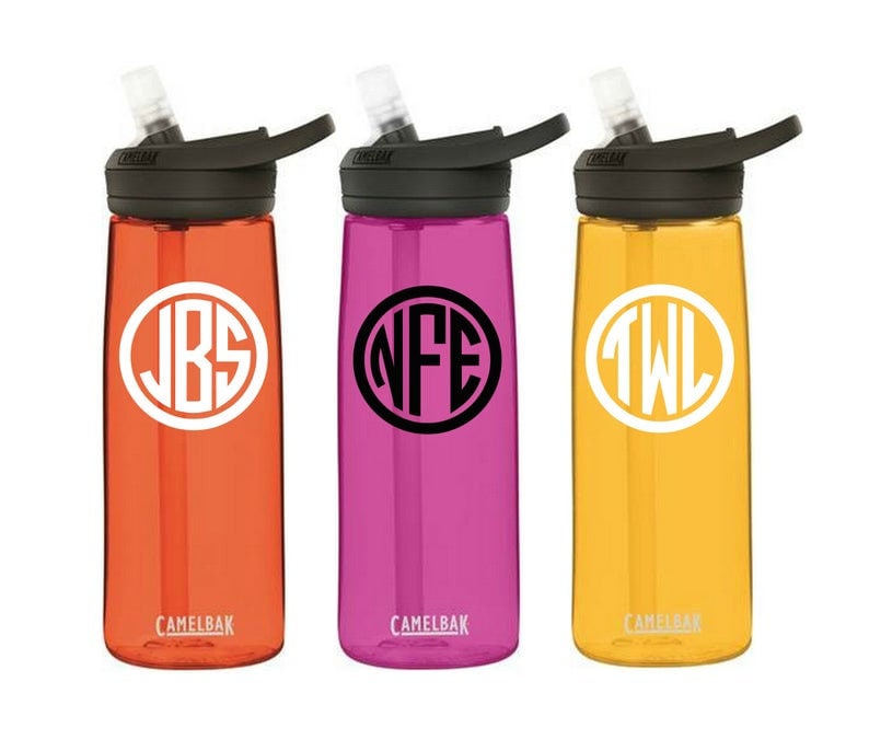 Monogrammed Eddy CamelBak Water Bottle .75L, Monogrammed Water Bottle, Monogram Water Bottle, Personalized Water Bottle, Kids Water Bottle image 6