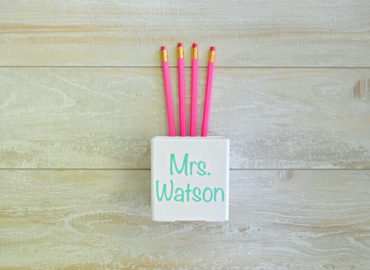 Personalized Pen Cup Teacher Gift Pen Cup Personalized Gift Etsy