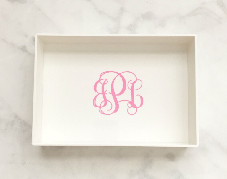 Monogrammed Jewelry Tray Jewelry Organization Bridesmaids Etsy