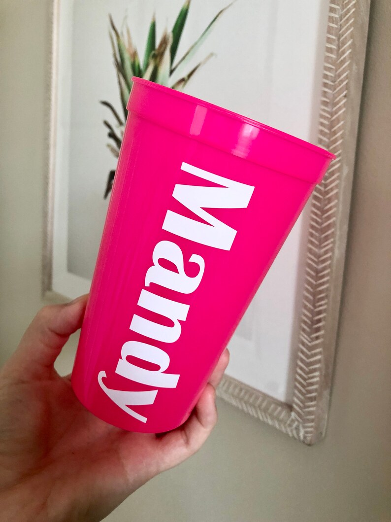 Personalized Cups Bachelorette Party Cups Personalized Party Etsy
