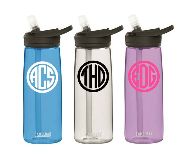 Monogrammed Eddy CamelBak Water Bottle .75L, Monogrammed Water Bottle, Monogram Water Bottle, Personalized Water Bottle, Kids Water Bottle image 5