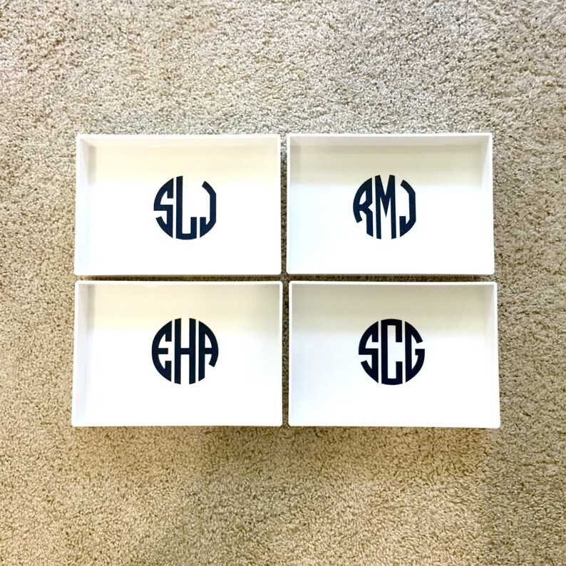 Monogrammed Jewelry Tray Monogram Jewelry Tray Monogram Gift Etsy