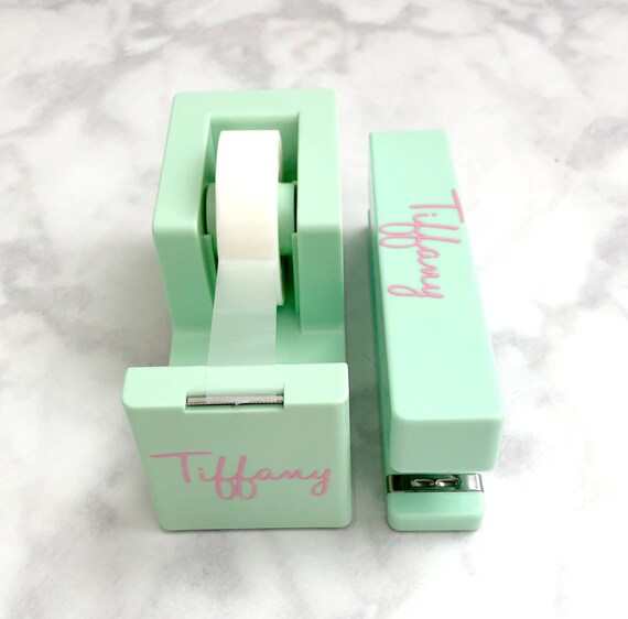 Personalized Desk Set Stapler And Tape Dispenser Set Etsy