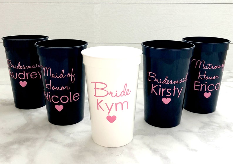 Personalized Bachelorette Party Cups 22oz Bachelorette Party Etsy