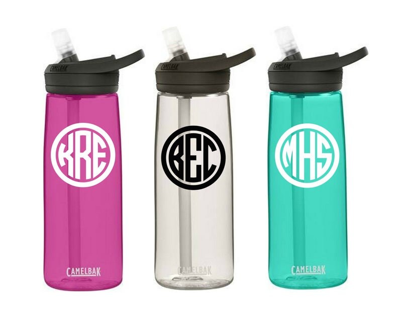 Monogrammed Eddy CamelBak Water Bottle .75L, Monogrammed Water Bottle, Monogram Water Bottle, Personalized Water Bottle, Kids Water Bottle image 8