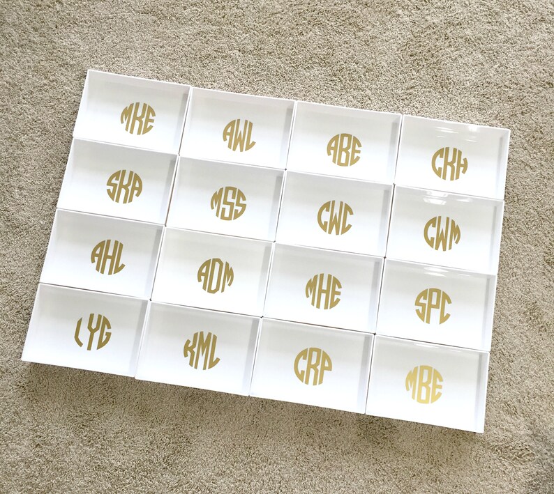 Monogrammed Jewelry Tray Monogram Jewelry Tray Monogram Gift Etsy