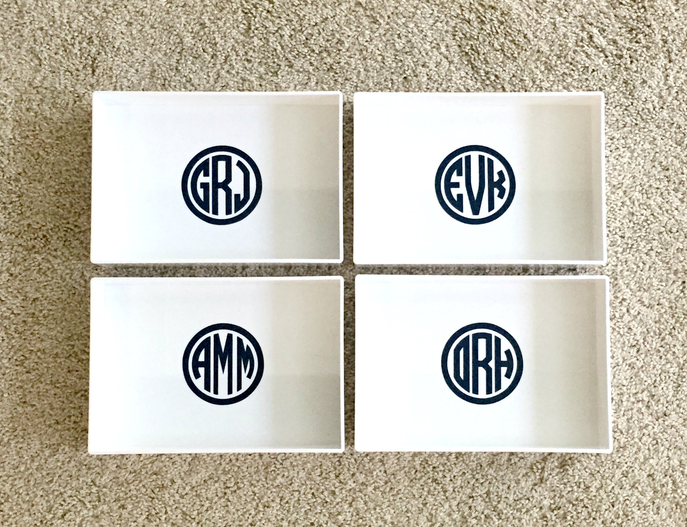 Monogrammed Jewelry Tray Monogram Jewelry Tray Personalized Etsy