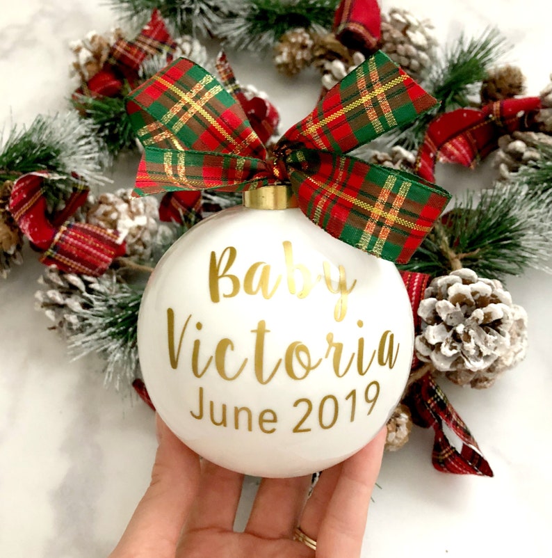 christmas pregnancy announcement ornament