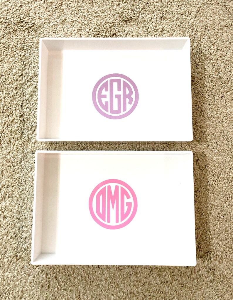 Monogrammed Jewelry Tray Monogram Jewelry Tray Personalized Etsy