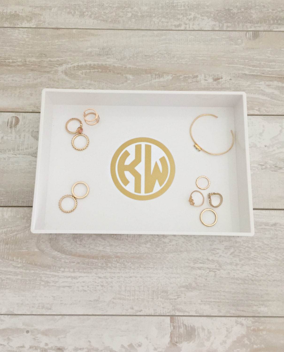 Monogrammed Jewelry Tray Monogram Jewelry Tray Personalized Etsy