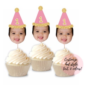 STAMPABILE - File digitale personalizzato per topper per cupcake / fai da te / topper per volti / compleanno / anniversario / persone / animali domestici