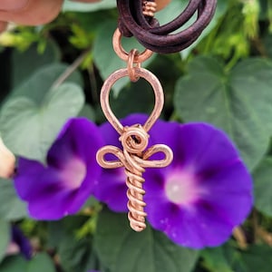 Ankh Amulet, Hand Crafted Solid Copper, Personal &quot;Key of Life&quot; Pendant, Egyptian Theology, Breath of Life Energy Tool, Magic, Alchemy