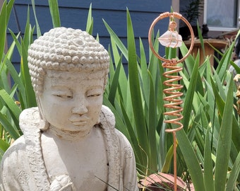 Electroculture Copper & Crystal Garden Antenna (large)