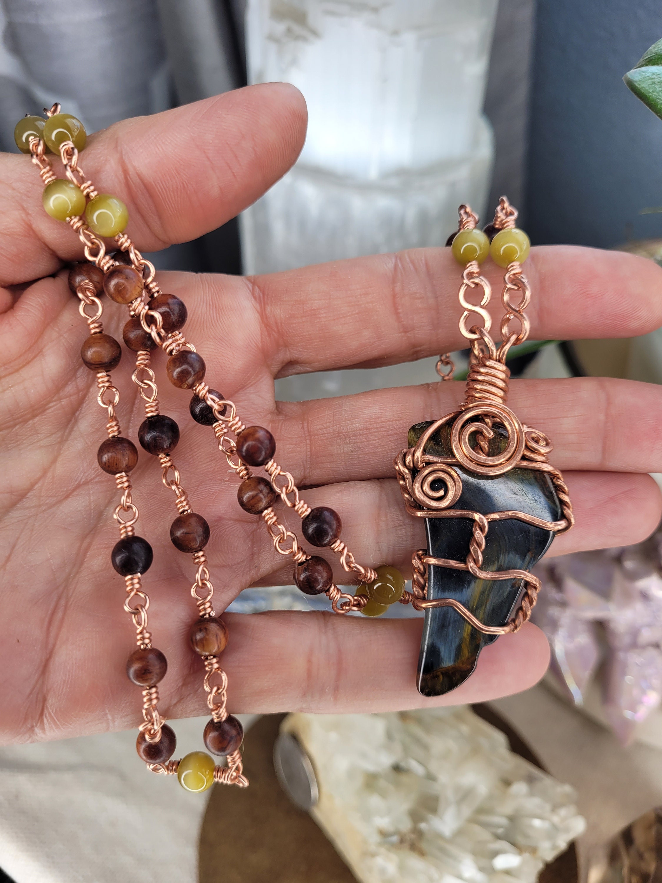 【関税&送料込】Patou Glass And Brass Bead Necklace Maidu Glass Trade Beads 345 Found 1980 Gold Hill Eldorado