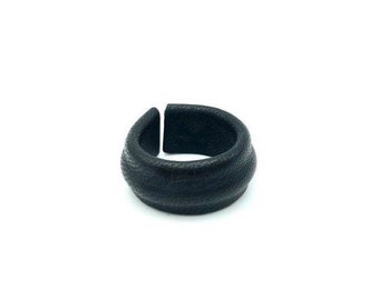 Bague en cuir recyclé pour homme et femme SEKEL