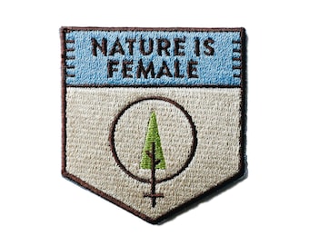 Nature Is Female™, 2.5" Iron-On Patch