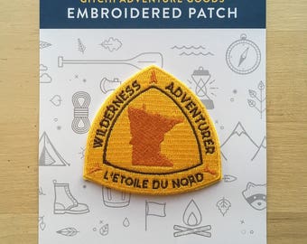 Minnesota Wilderness Adventurer Patch | 2.5" Iron-On Embroidered Patch