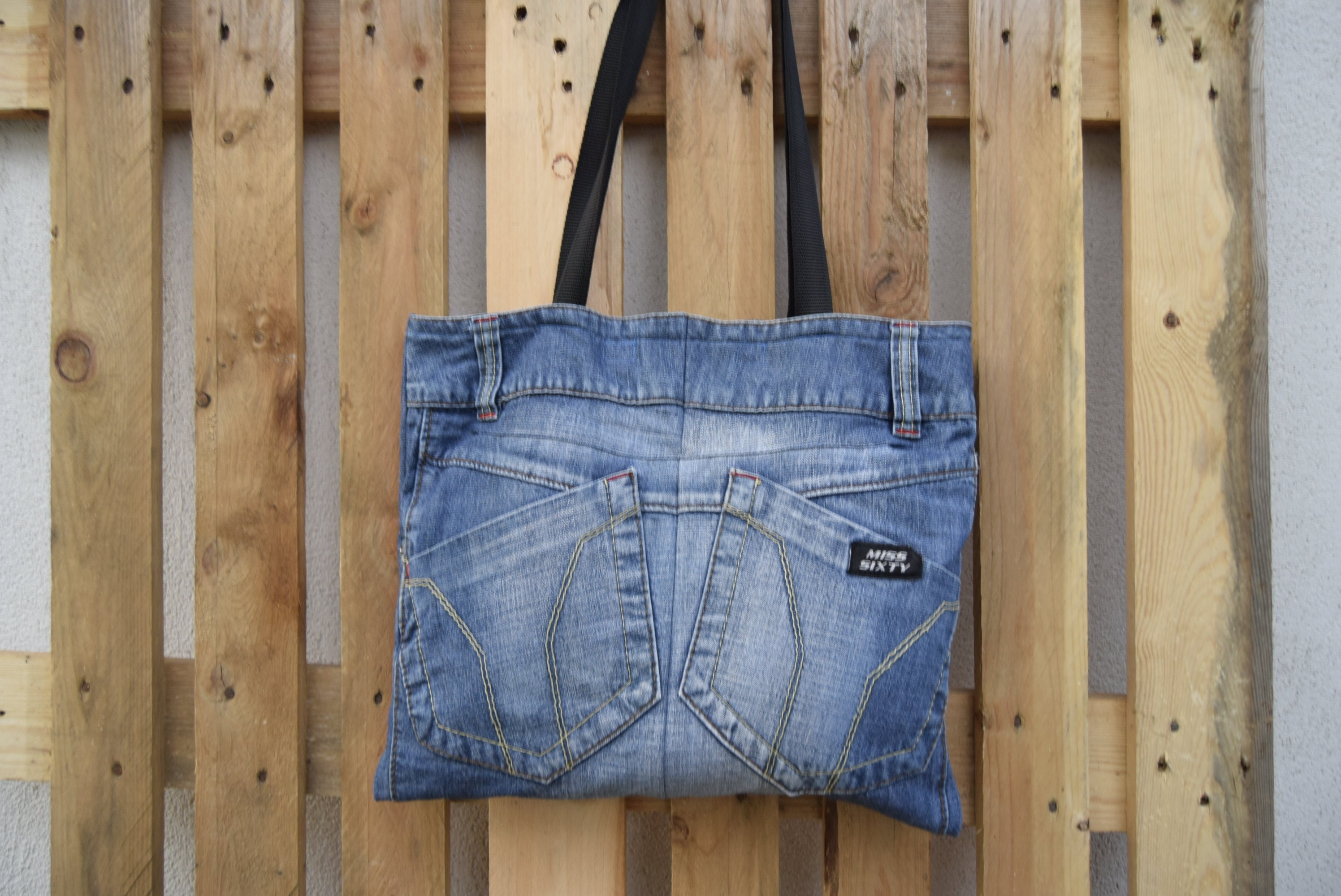 Denim Tote,eco Friendly, Recycled Jeans Bag, Denim Bag, Handbag, Modern