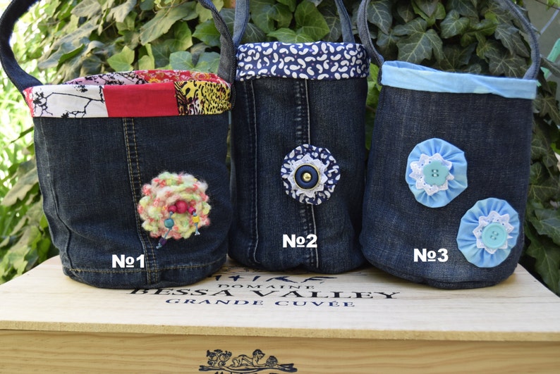 Denim Storage Basket, Useful Gift Organizer, Fabric Container, Jeans