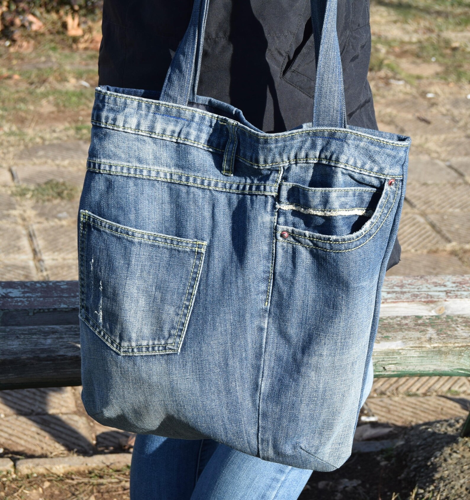 Denim Crossbody Bag Denim Handbag Denim Shoulder Bag Denim | Etsy