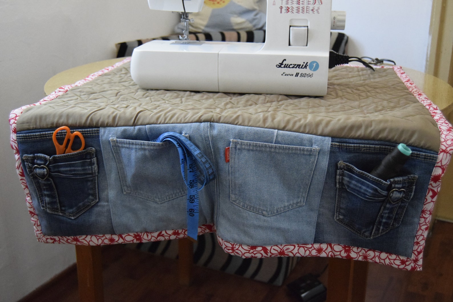 Sewing Machine Organizer, Desk Organizer, Denim Organizer, Small