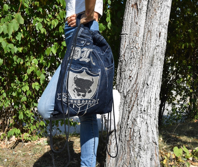 backpack for teenagers,Large Bag Japanese Bag,black denim Denim Backpack,Mens Backpack unisex backpack Backpack for a boy,Teen backpack